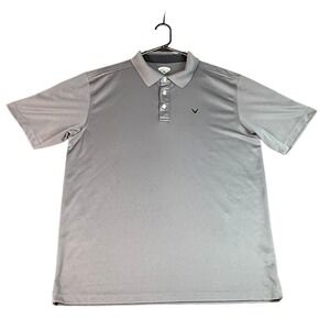 Callaway Golf Polo Shirt Moisture Wicking Performance‎ Gray Men's XXL